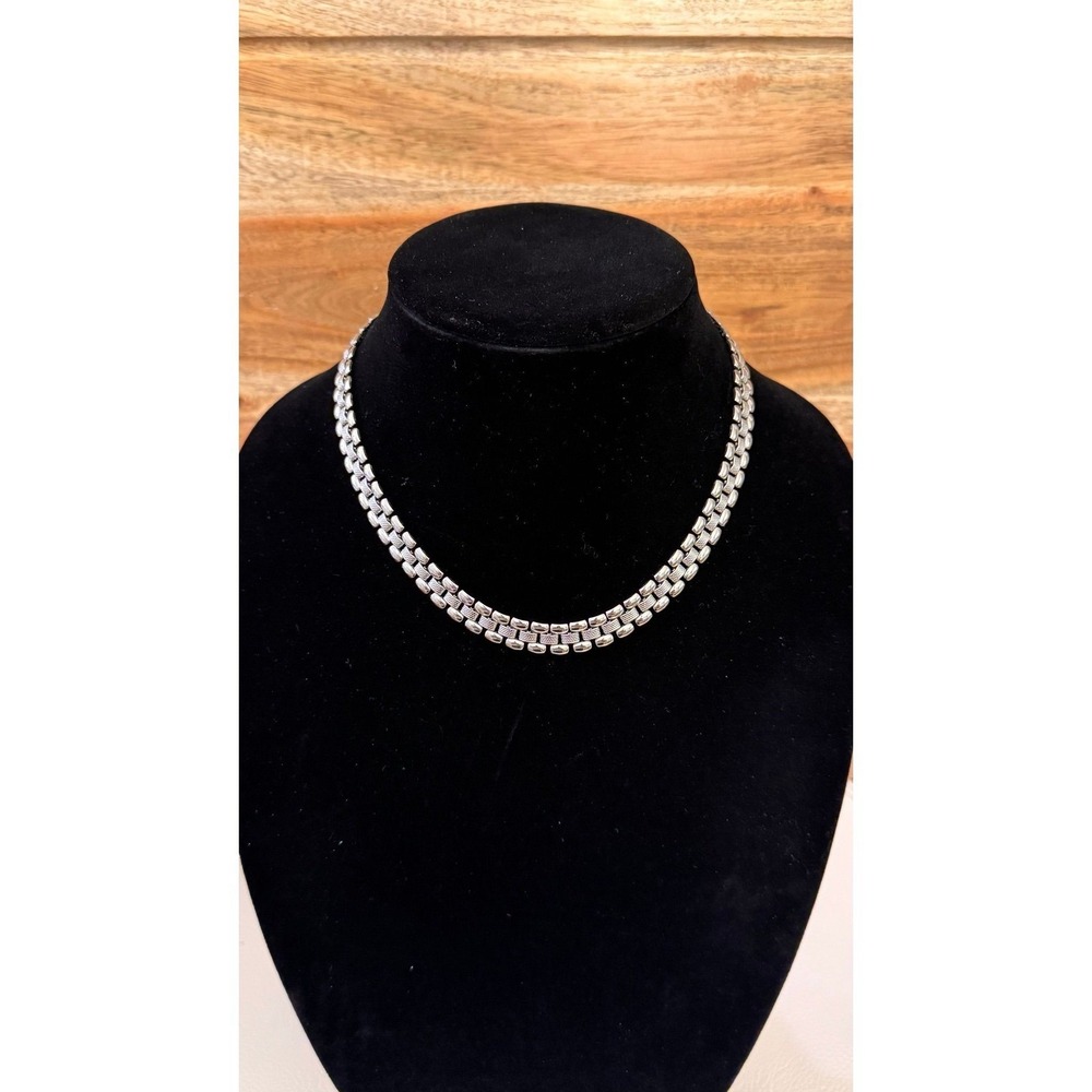 Vintage Monet Silver Tone Necklace